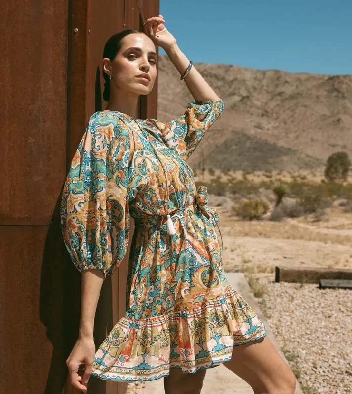 Cleobella Magdalena Mini Dress / Las Palmas