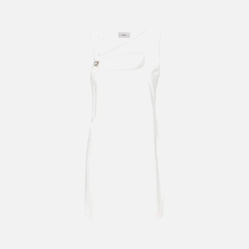 Coperni Cut Out Mini Dress - White