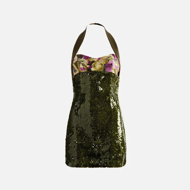 Kim Shui Strapless Mini Dress - Green