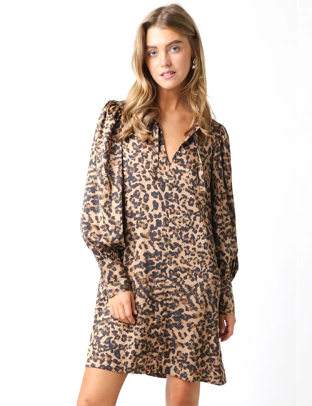 Jackie Dress, Leopard