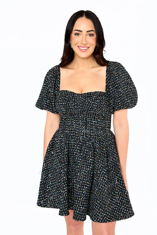 Romeo Puff Sleeve Mini Dress - Paparazzi