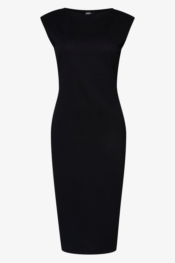 Scuba Bodycon Dress Black