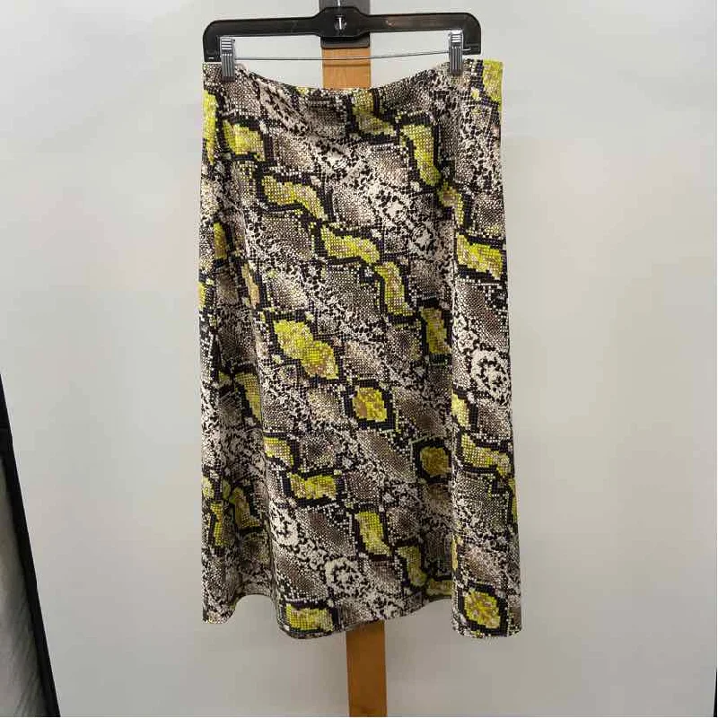 Universal standard Women's Size 10 Yellow Snakeskin Skirt