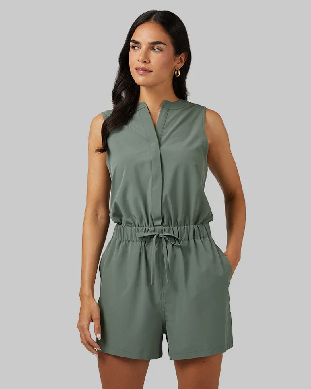 WOMEN'S FLYWEIGHT WOVEN ROMPER