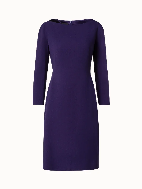 Wool Stretch Double-Face Dress