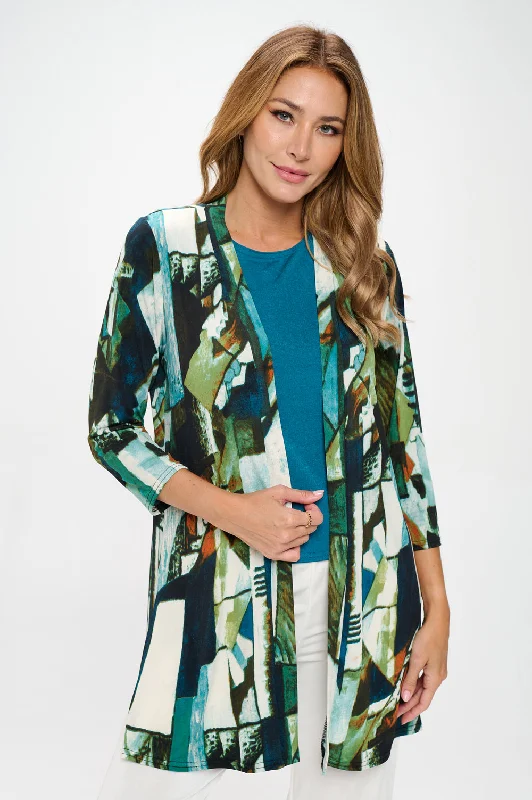 ITY Duster Jacket Quarter Sleeve Print-4071HT-QRP1-W427