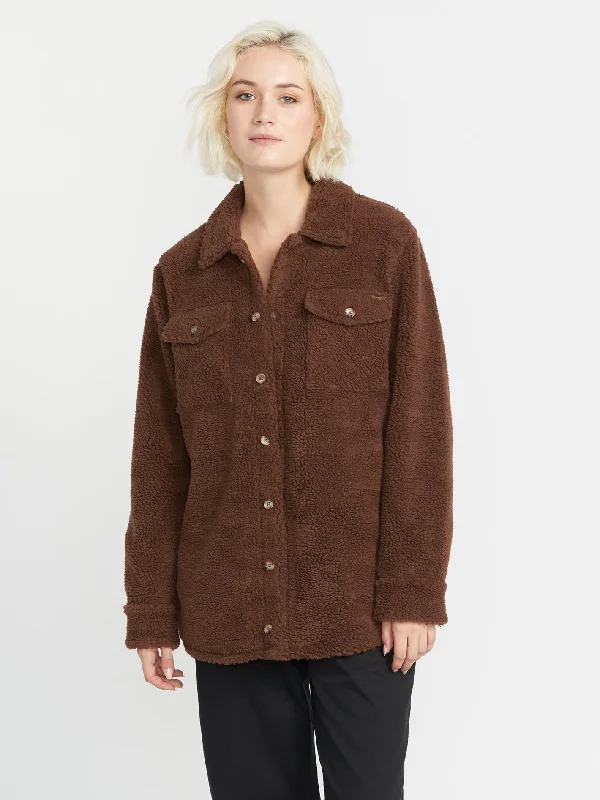 Silent Sherpa Jacket - Chocolate