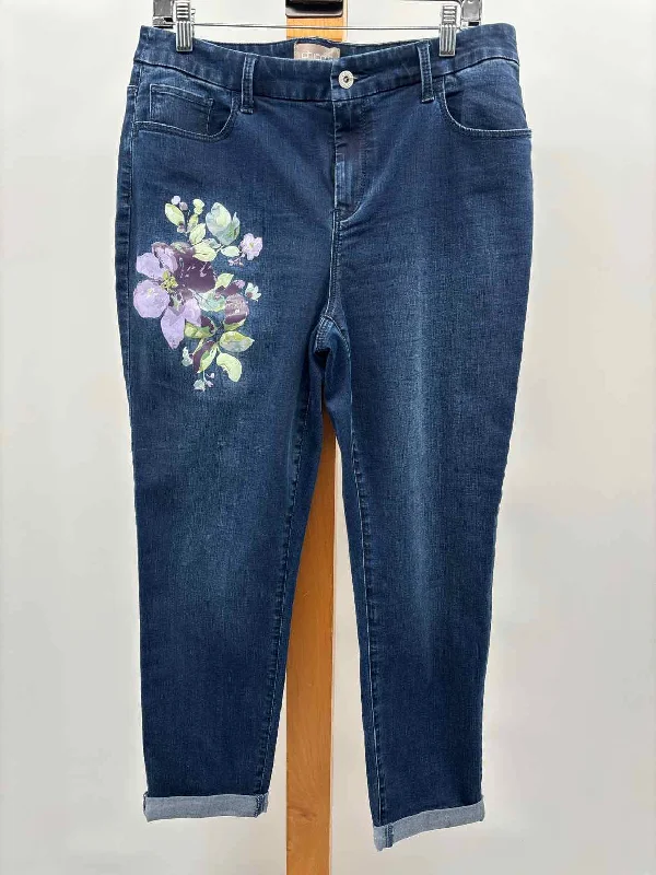 Chico's Women's Size 10 Denim Solid Jeans