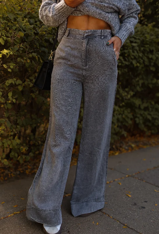 High Street Wide Leg Pants