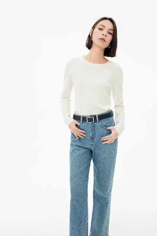 Soft Wool Blend Knitted Sweater