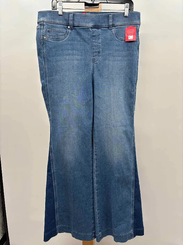 Spanx Women's Size XL Blue Solid Jeans