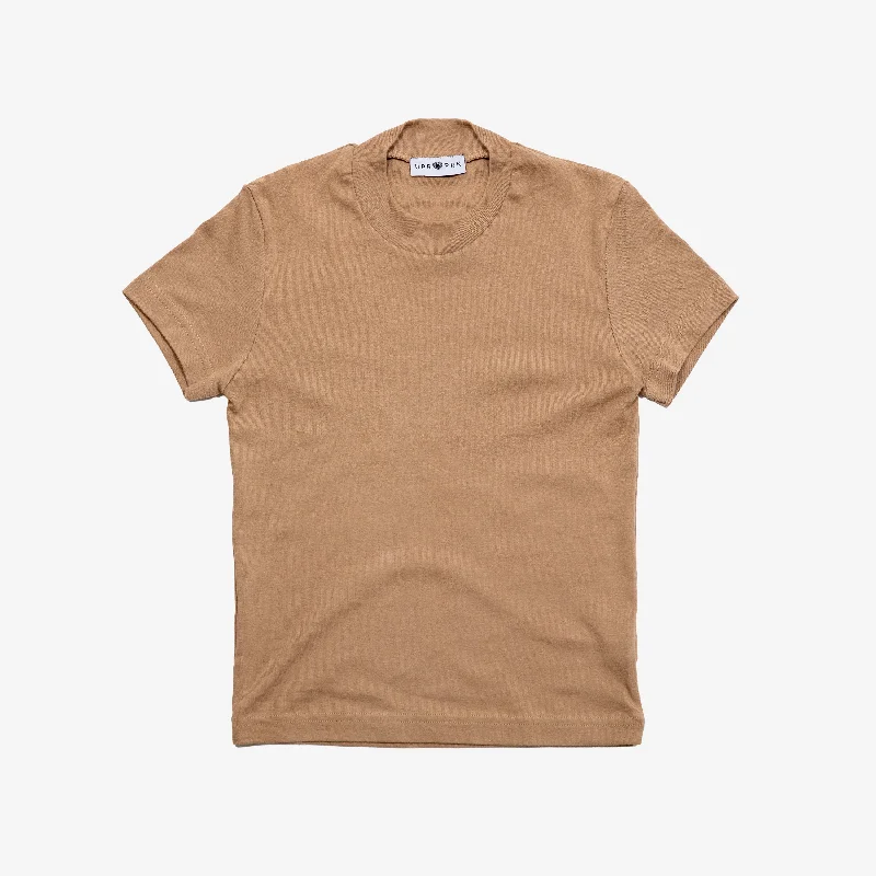 Basics Baby Rib Mock Neck Tee One Size