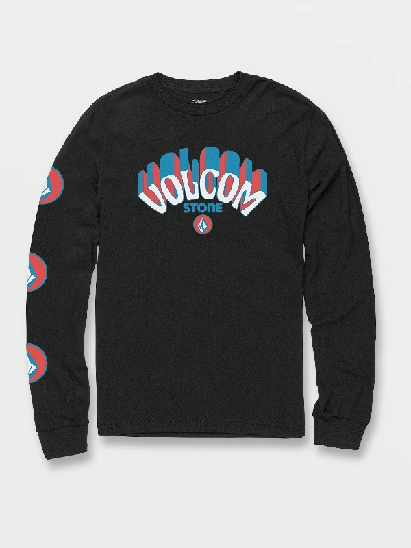 Big Boys Delmarkey Long Sleeve Tee - Black