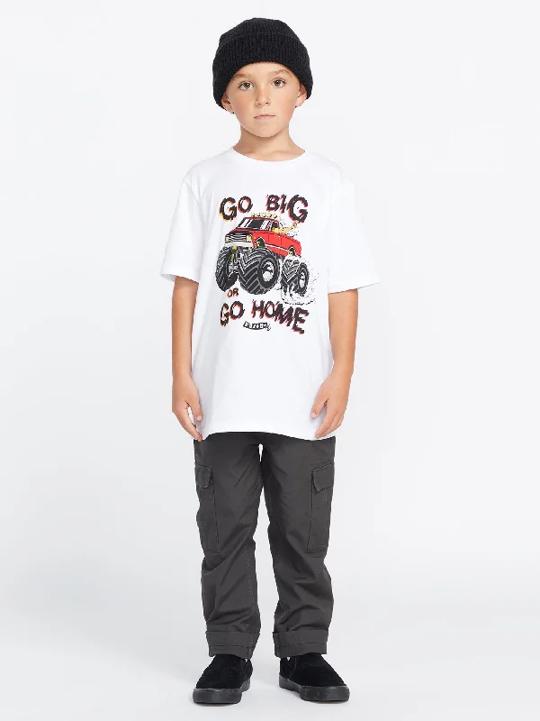 Little Boys Going Big Short Sleeve Tee - White