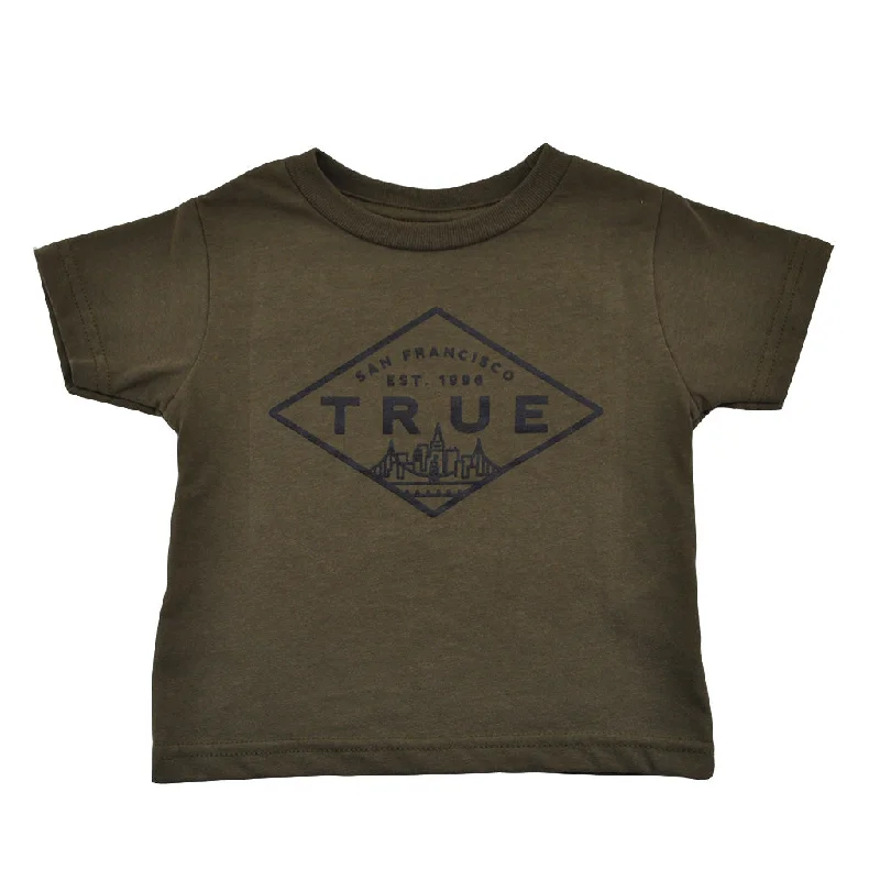 Kids True Established T-Shirt Olive