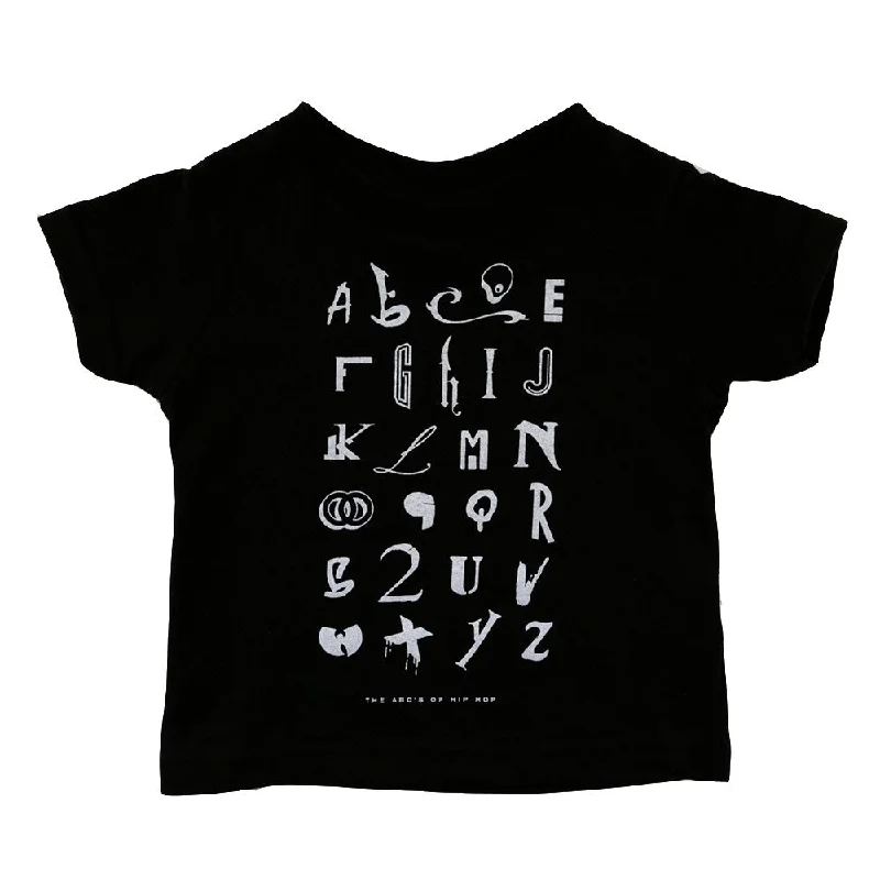 Kids True Hip Hop Alphabet T-Shirt Black