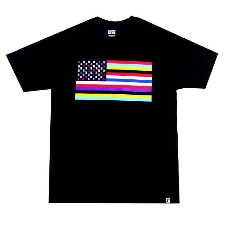 True Mens Flag 2 T-Shirt Black