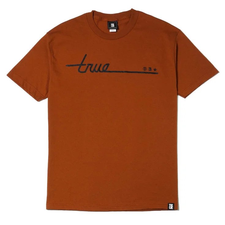 Mens True Darkside T-Shirt Texas Orange