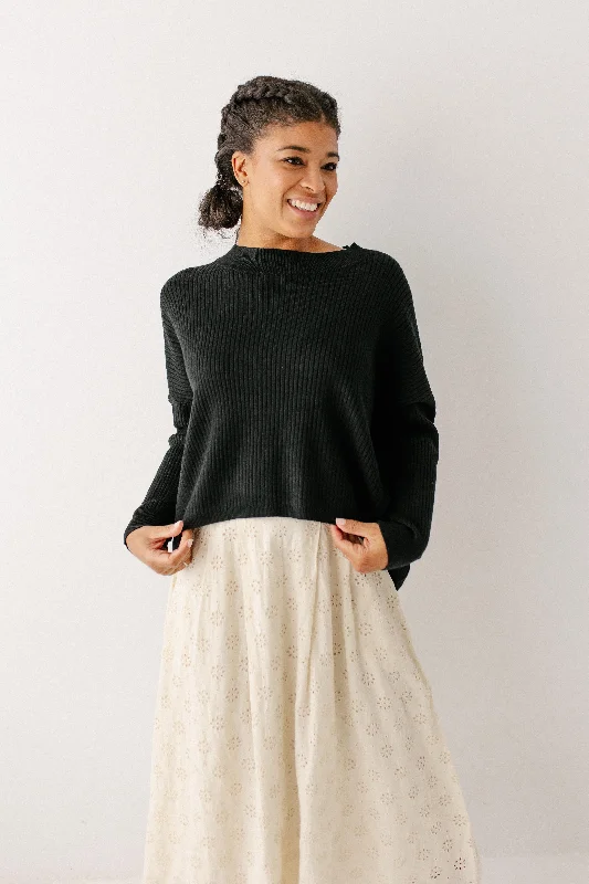 'Raine' Relaxed Ribbed Knit Sweater