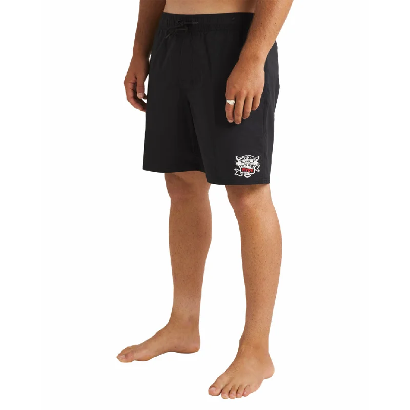 RVCA - Take A Bite Elastic Shorts Black