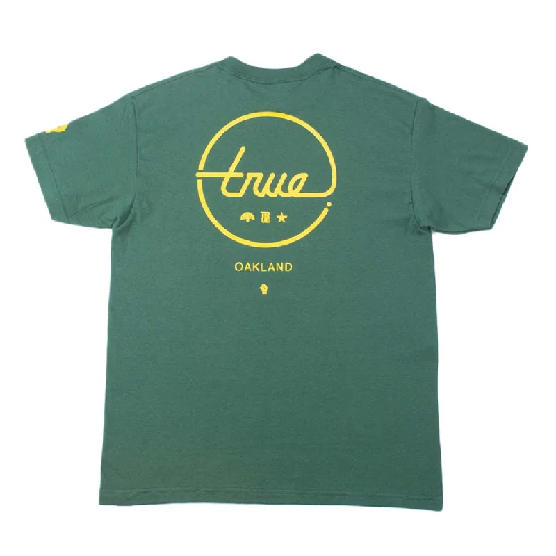 True Men's Circle Darkside Oakland T-Shirt Green