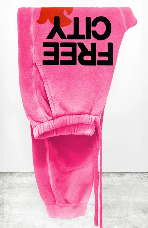 FreeCity Large Sunfades Pocket Sweatpant - Pink Plant