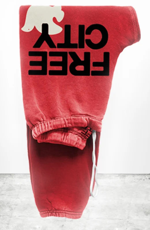 FreeCity Large Sweatpant - Artyard Red Cream